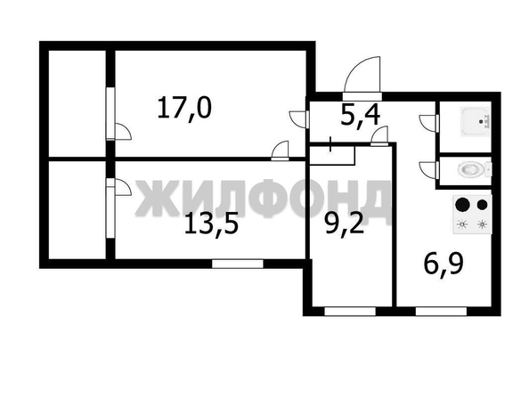 
  Продается 3-комн. квартира, 56.3 м², Кропоткина ул, д. 136
. Фото 26.
