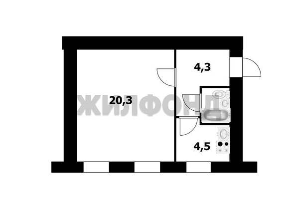 
  Продается 1-комн. квартира, 31 м², Планировочная ул, д. 30
. Фото 10.