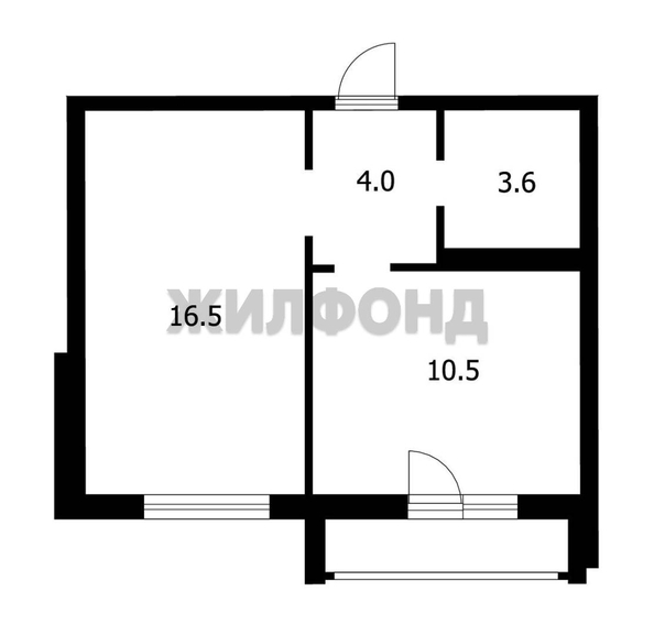 
  Продается 1-комн. квартира, 34.6 м², Краснообск, д. 106
. Фото 17.