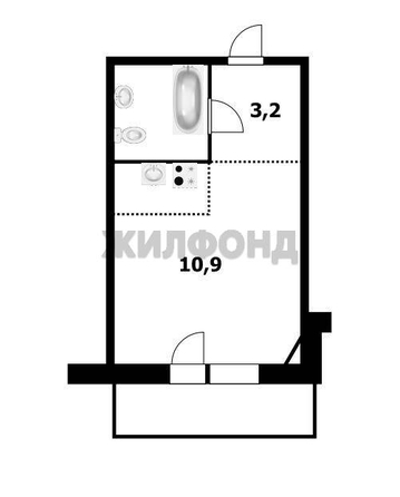 
  Продается студия, 18 м², Титова ул, д. 256
. Фото 8.