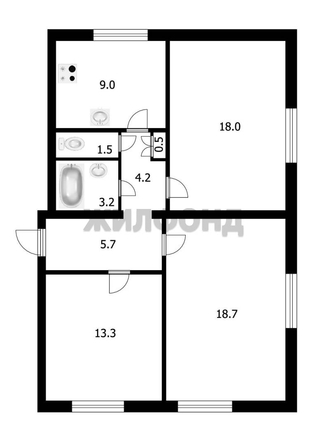 
  Продается 3-комн. квартира, 74.1 м², Забалуева ул, д. 39
. Фото 1.
