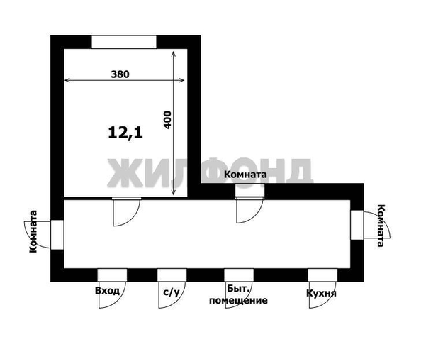 
  Продается комната, 12.1 м², Державина ул, д. 59
. Фото 18.