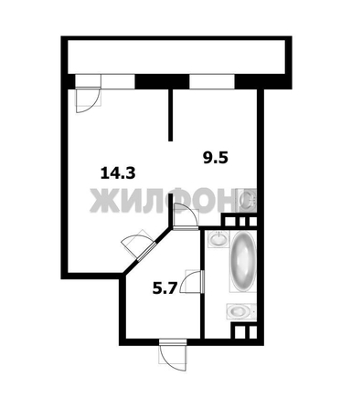 
  Продается 1-комн. квартира, 33.7 м², Галущака ул, д. 15
. Фото 2.
