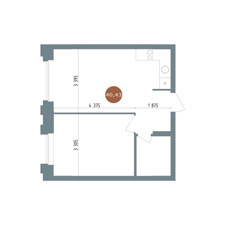 
  Продается 2-комн. квартира, 35.93 м², ЖК 19/56 Кварталы Телецентра, сек 4
. Фото 1.