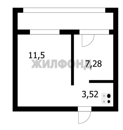 
  Продается 1-комн. квартира, 22.3 м², Кирзаводская ул, д. 6/2
. Фото 1.