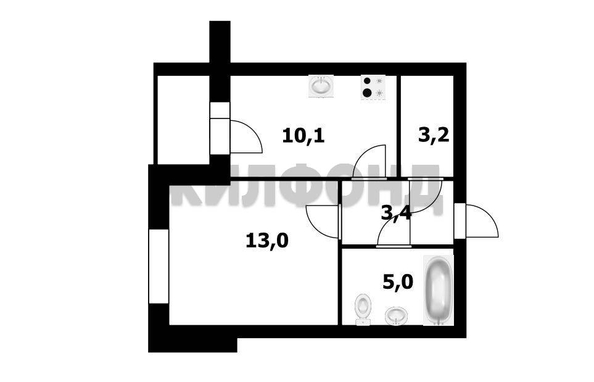 
  Продается 1-комн. квартира, 34.7 м², Декабристов ул, д. 41
. Фото 6.