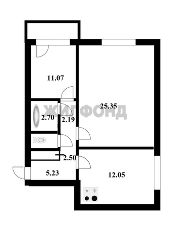 
  Продается 2-комн. квартира, 63.85 м², В. Высоцкого ул, д. 143/11
. Фото 2.