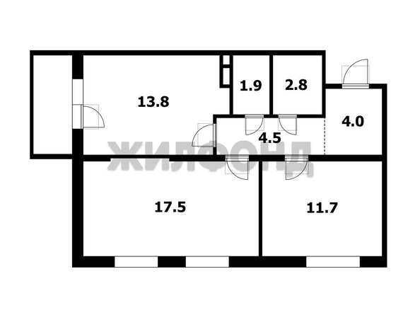 
  Продается 2-комн. квартира, 56.2 м², Степная ул, д. 262Б
. Фото 13.