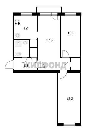 
  Продается 3-комн. квартира 55.8 м². Фото 21.