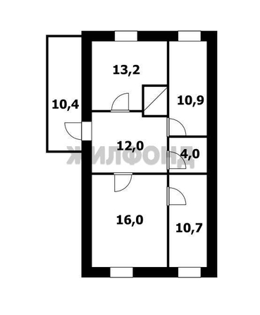 
  Продается 3-комн. квартира, 77 м², Центральная ул, д. 27
. Фото 7.