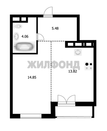 
  Продается студия, 38.5 м², ЖК Воздух, дом 3
. Фото 3.