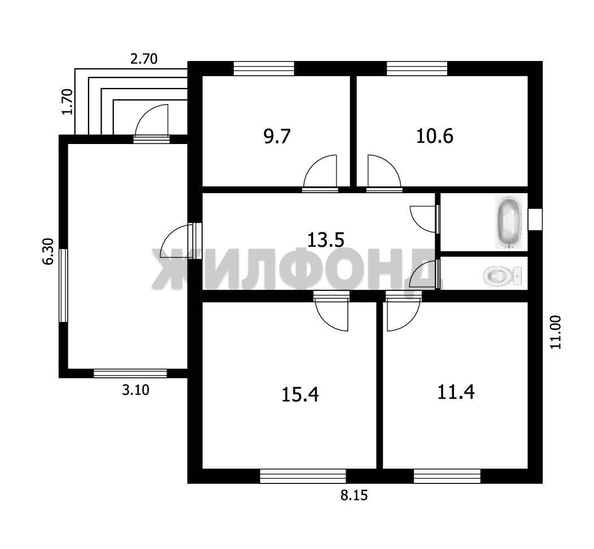
  Продается дом, 120 м², поселок Агролес
. Фото 46.