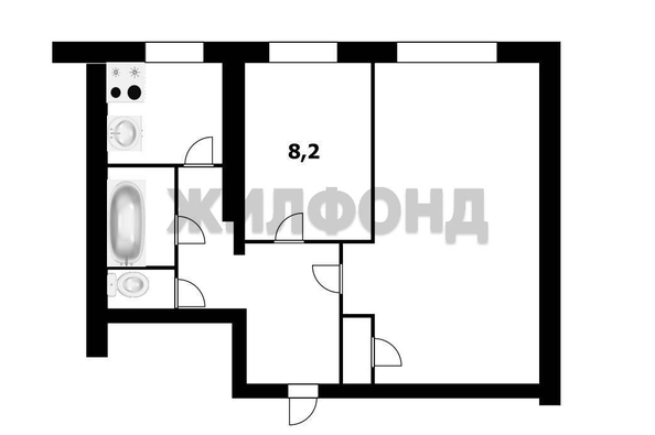 
  Продается комната, 8.2 м², Вертковская ул, д. 39/1
. Фото 12.