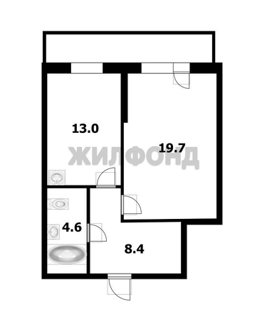 
  Продается 1-комн. квартира, 45.7 м², Демьяна Бедного ул, д. 57
. Фото 12.