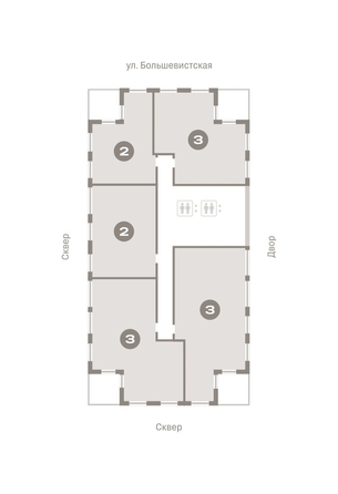 
  Продается 3-комн. квартира, 90.5 м², ЖК Европейский берег, дом 44
. Фото 1.