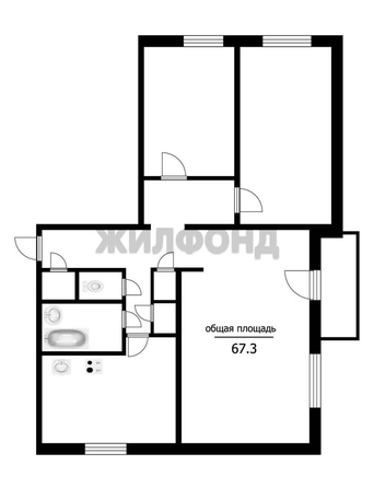 
  Продается 3-комн. квартира, 67.3 м², Революции пр-кт, д. 53
. Фото 14.