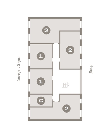 
  Продается 2-комн. квартира, 57.24 м², ЖК Пшеница, дом 5.2
. Фото 1.