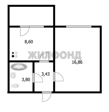 
  Продается 1-комн. квартира, 32.7 м², Стофато ул, д. 3/1
. Фото 13.