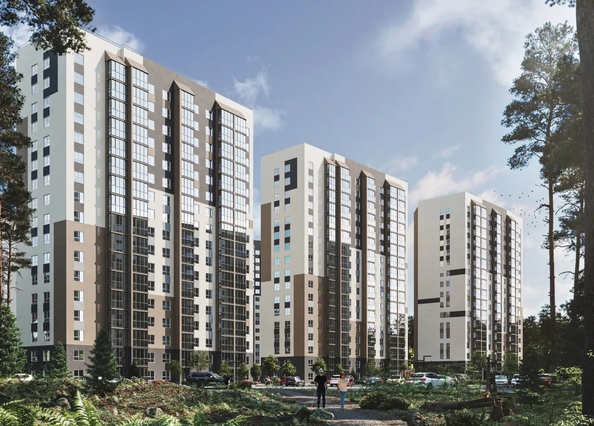 
  Продается студия 29 м², в ЖК Квартал Сосновый бор, дом 1. Фото 2.
