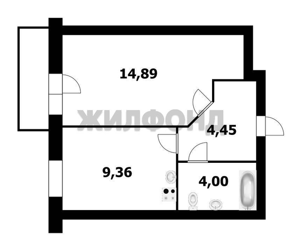 
  Продается 1-комн. квартира, 33.4 м², ЖК Аэропорт
. Фото 27.
