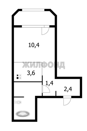 
  Продается студия, 22 м², Одоевского ул, д. 1/10
. Фото 8.