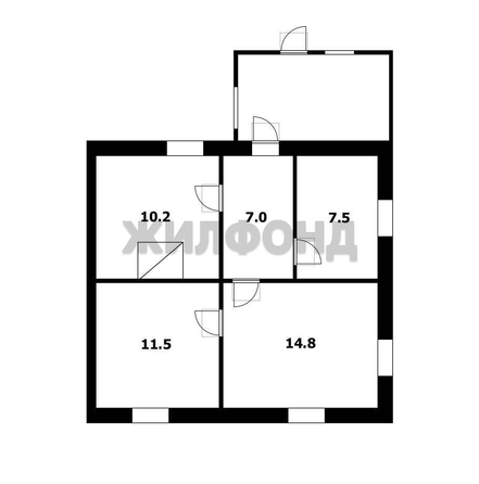 
  Продается дом, 51.1 м², поселок Восход
. Фото 6.