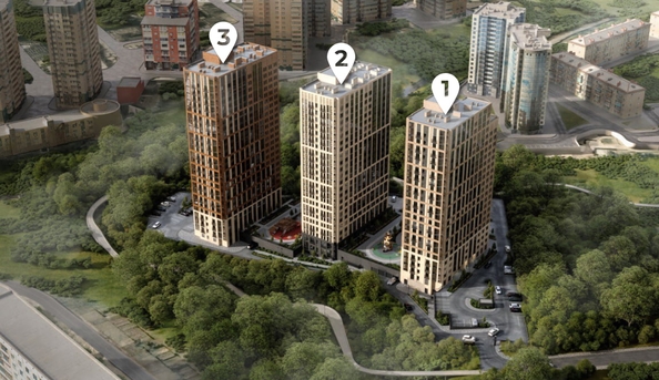 
  Продается 3-комн. квартира, 61.6 м², ЖК Расцветай на Кропоткина, дом 1
. Фото 5.