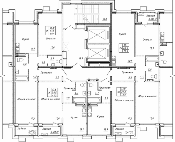 
  Продается 2-комн. квартира, 70.9 м², ЖК Гренландия, Лес дом №5
. Фото 1.