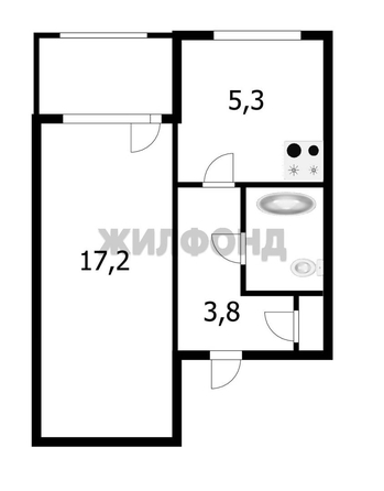 
  Продается 1-комн. квартира 29.8 м². Фото 14.