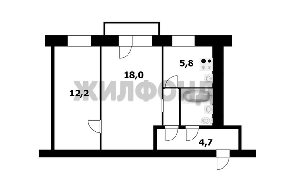 
  Продается 2-комн. квартира, 45.3 м², Кузьмы Минина ул, д. 13г
. Фото 10.