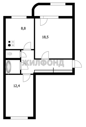 
  Продается 2-комн. квартира, 53 м², Максима Горького ул, д. 95
. Фото 13.