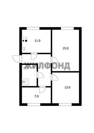 
  Продается 3-комн. квартира 52 м². Фото 10.