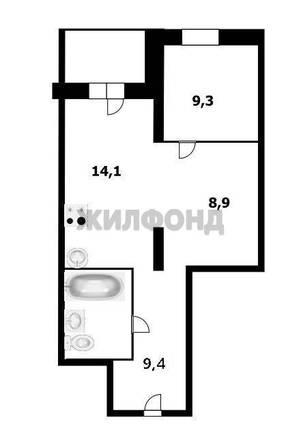
  Продается 1-комн. квартира 45.7 м². Фото 2.