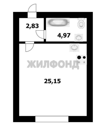 
  Продается студия 32.7 м². Фото 11.
