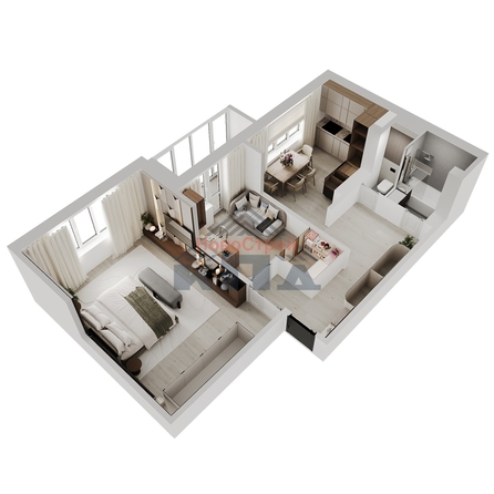 
  Продается 2-комн. квартира 66.47 м², в ЖК Два поэта. Фото 3.