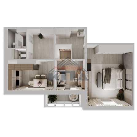 
  Продается 2-комн. квартира 66.66 м², в ЖК Два поэта. Фото 1.