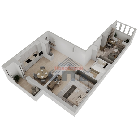 
  Продается 2-комн. квартира 68.69 м², в ЖК Два поэта. Фото 3.