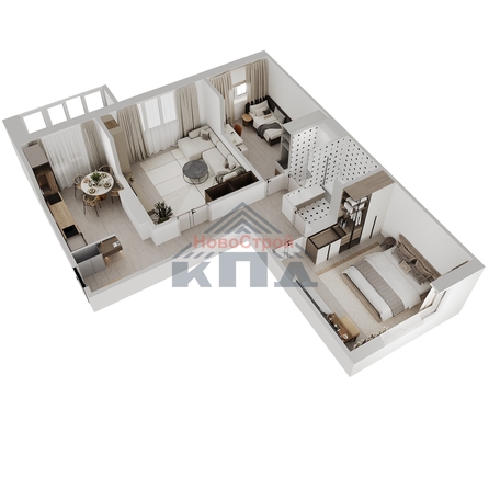 
  Продается 3-комн. квартира 82.49 м², в ЖК Два поэта. Фото 2.