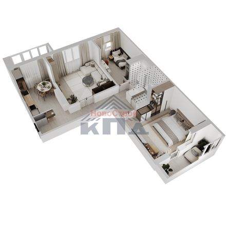 
  Продается 3-комн. квартира 84.92 м², в ЖК Два поэта. Фото 2.