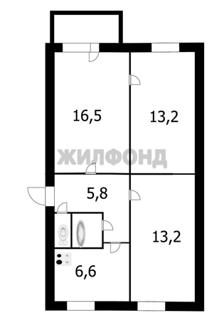 
  Продается 3-комн. квартира 59.3 м². Фото 10.