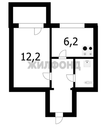 
  Продается 1-комн. квартира 25.6 м². Фото 1.