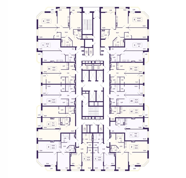 
  Продается 2-комн. квартира 46.26 м², в ЖК Астон. Шесть звёзд, 2. Фото 1.