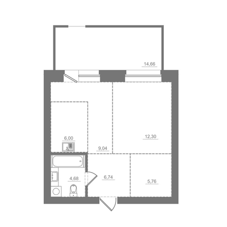 
  Продается студия 59.18 м², в ЖК Спектр, дом 9. Фото 2.