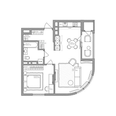 
  Продается 2-комн. квартира 61.6 м², в ЖК Беринг, дом 2. Фото 2.