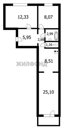 
  Продается 3-комн. квартира 58.2 м². Фото 24.