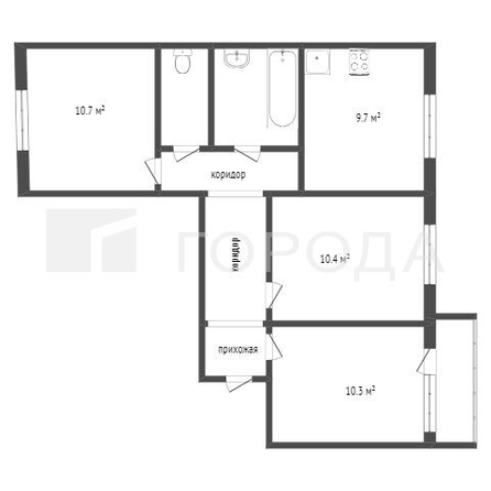 
  Продается 3-комн. квартира 66.7 м². Фото 20.
