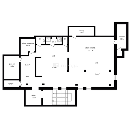 
  Сдается универсальное помещение 185.1 м². Фото 24.