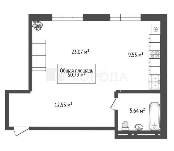 
  Продается студия 50.8 м², в ЖК Classic House (Классик Хаус). Фото 25.