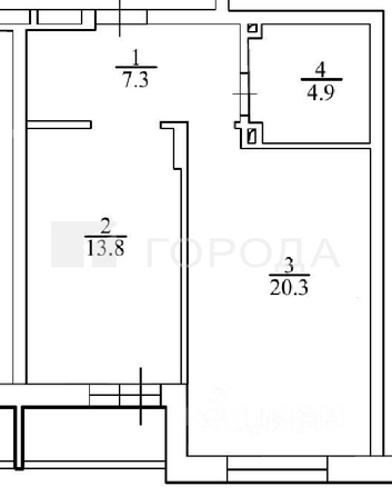 
  Продается 1-комн. квартира 46.3 м². Фото 13.