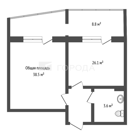 
  Продается офис 38.5 м², в ЖК АТОМ. Фото 2.